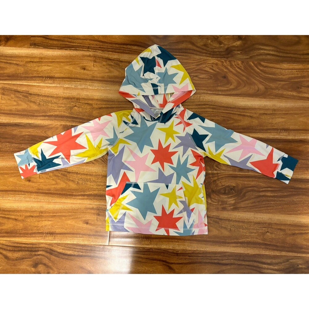 Hanna Andersson Active Hoodie, Star Print, Size 4T